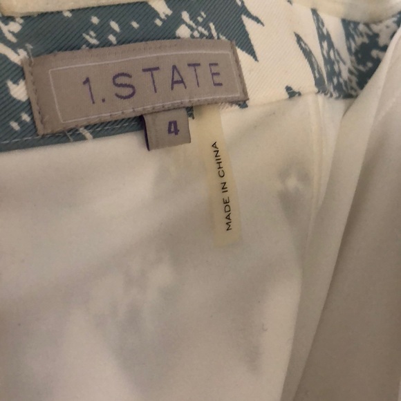 Chevron Print Strapless Romper by 1.State - Picture 6 of 6